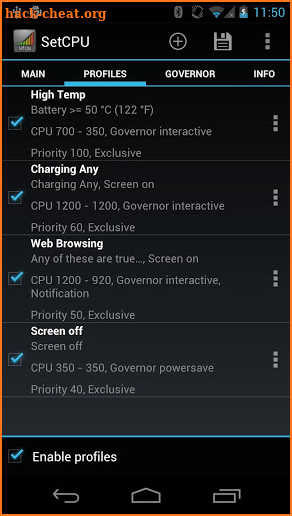 SetCPU for Root Users screenshot