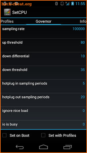 SetCPU for Root Users screenshot