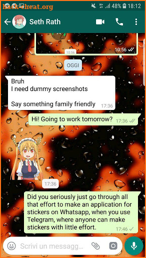 SethDistro Anime Whatsapp Stickers 1 screenshot