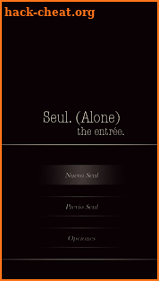 Seul (Alone): The entrée screenshot
