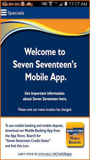 Seven Seventeen Credit Union screenshot