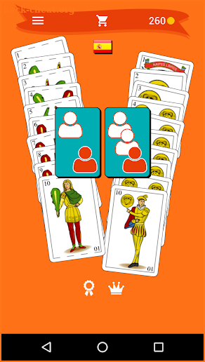 Sevens: card game screenshot