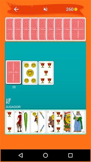 Sevens: card game screenshot