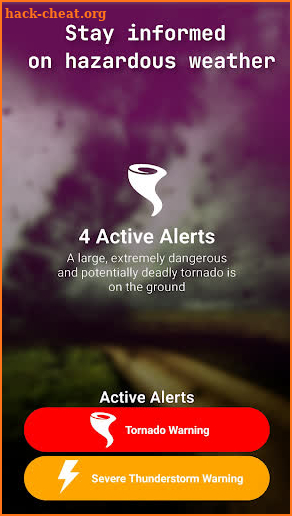 Severe Weather Alerts screenshot
