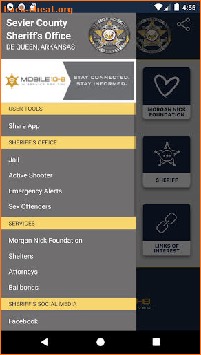 Sevier County Sheriff (AR) screenshot