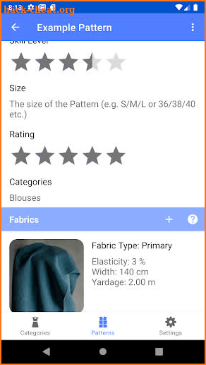 Sewing Patterns screenshot