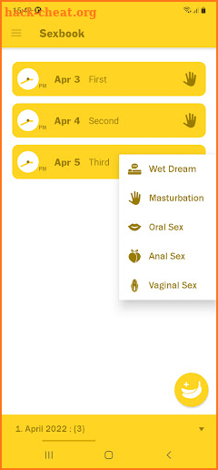 Sex Tracker screenshot
