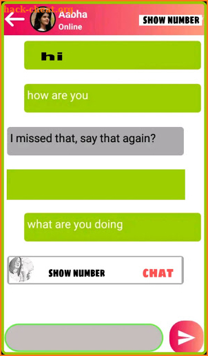 sexy girl real mobile number for whatsapp chat screenshot