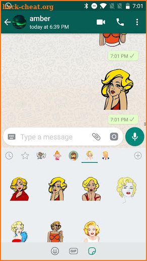 Sexy Monroe Stickers for WhatsApp, WAStickerApps screenshot