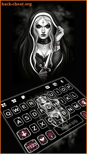 Sexy Nun Keyboard Background screenshot