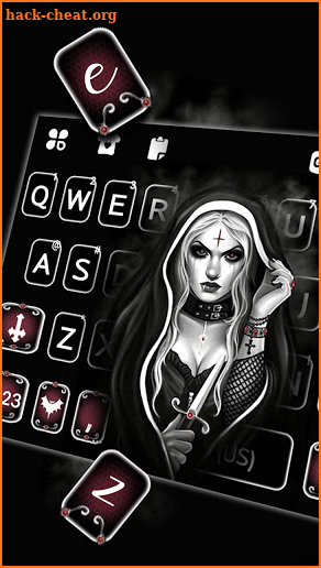 Sexy Nun Keyboard Background screenshot