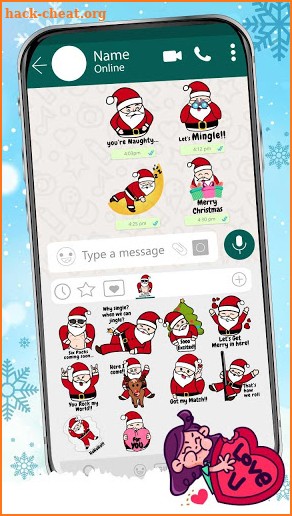 Sexy Santa Claus Emoji Stickers screenshot