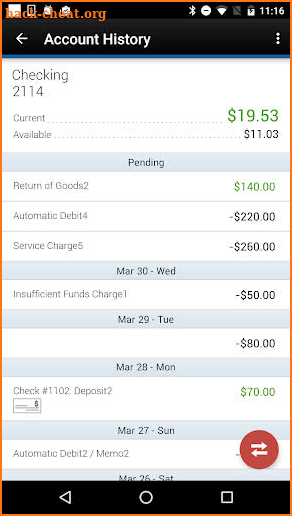 SFCU Mobile Banking screenshot