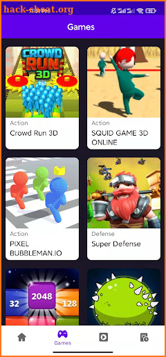 SGA Gaming Browser screenshot