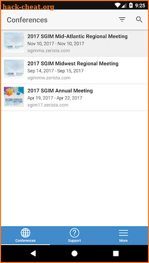 SGIM Events screenshot