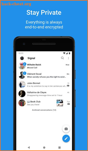 Sgnl Plus Messenger | Private Group Video Calls screenshot