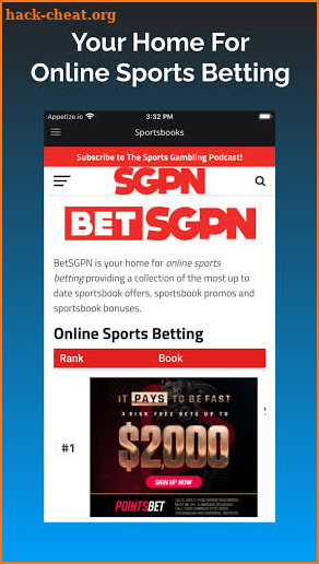 SGPN: Sports Gambling Podcast Network screenshot