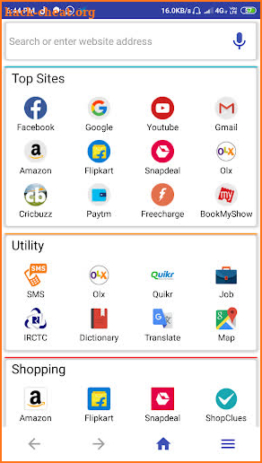 SH Browser screenshot