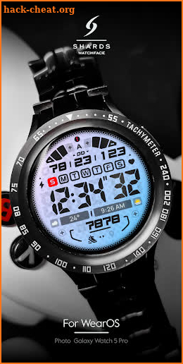 SH097 Watch Face, WearOS watch screenshot