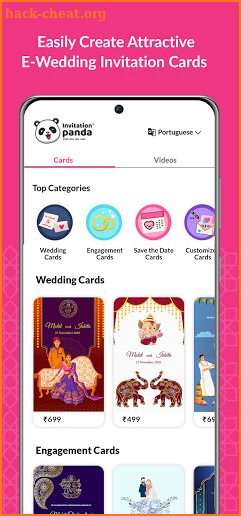 Shaadi & Engagement Card Maker by Wednicely screenshot