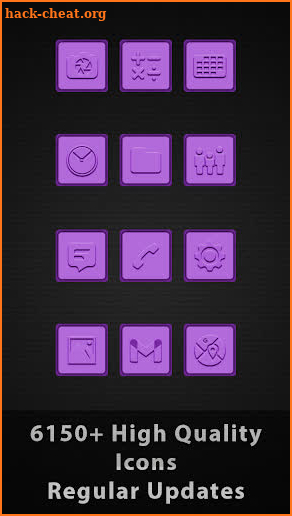 Shadow Violet Boxed Icons screenshot