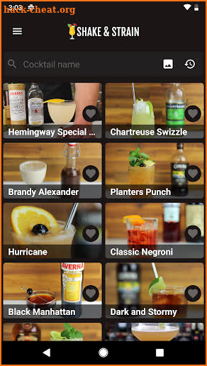 Shake and Strain Cocktail Recipes screenshot