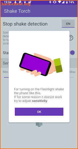 Shake-Torch (Flashlight) screenshot