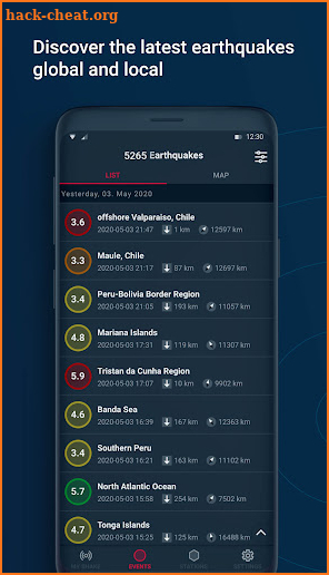 ShakeNet Earthquake Monitoring screenshot