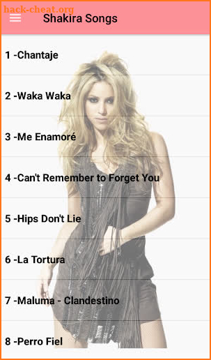 Shakira Songs Offline (40 songs) screenshot