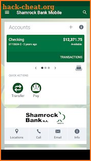 Shamrock Bank Mobile screenshot