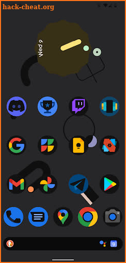 Shapes - Black Adaptive Icons screenshot