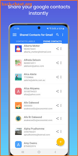 Shared Contacts® : Contact App screenshot