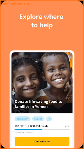 ShareTheMeal: Charity Donat‪e screenshot