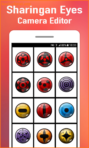 Sharingan Eyes Camera Editor screenshot