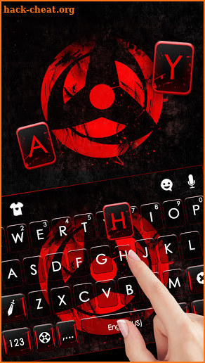 Sharingan Interspace Keyboard Background screenshot