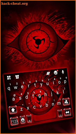 Sharingan Power Keyboard Theme screenshot