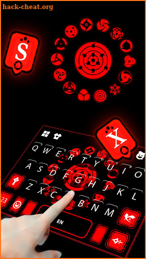 Sharingan Signs Keyboard Background screenshot