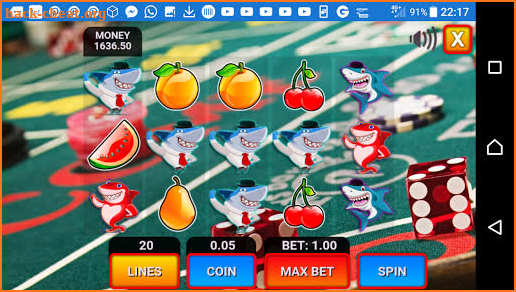 shark fruit casino slots machines screenshot