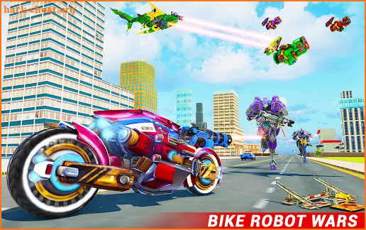 Shark Robot Car Game - Tornado Robot Bike Games 3d screenshot