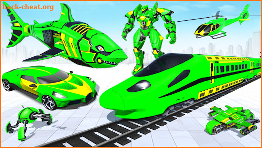Shark Robot Car Transform Game screenshot