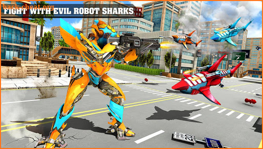 Shark Robot Simulator 2019: Shark Attack Games screenshot