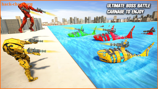 Shark Robot Transforming Games : Bike Robot Games screenshot