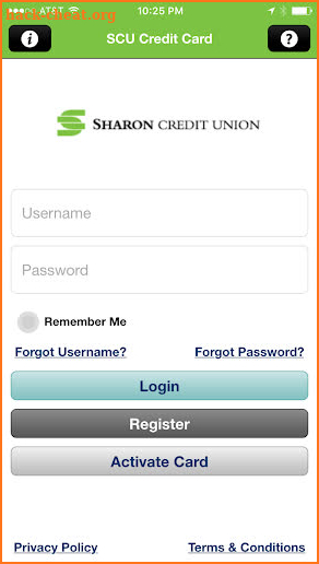 Sharon Credit Union Credit Crd screenshot