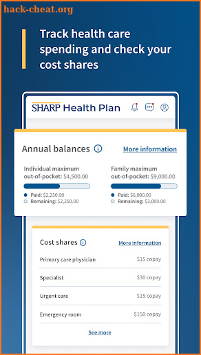 Sharp Health Plan screenshot