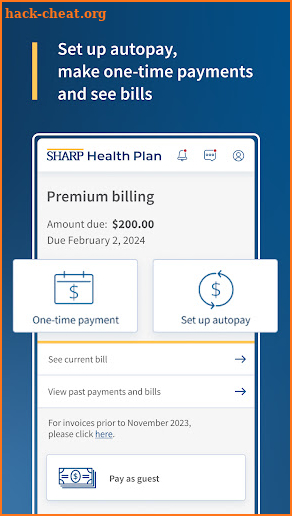 Sharp Health Plan screenshot