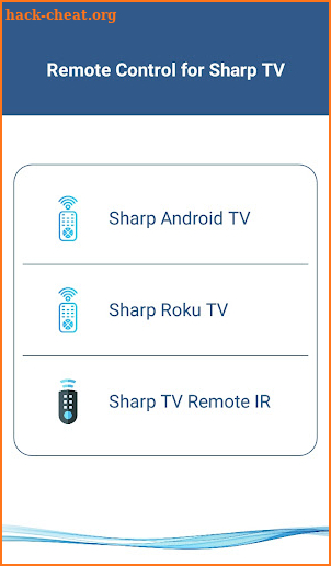Sharp Smart TV Remote screenshot
