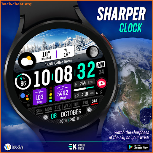 Sharper Clock - Watch Face screenshot