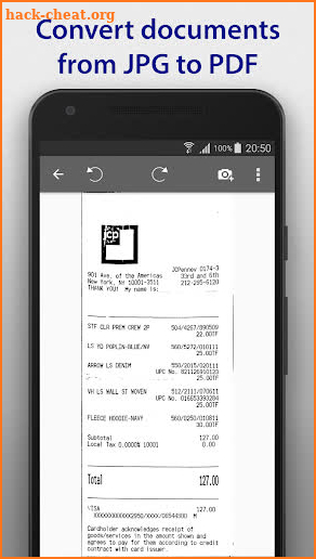 SharpScan Pro: multipage PDF document scanner screenshot