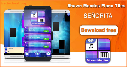 Shawn Mendes Senorita Fancy Piano Tiles screenshot