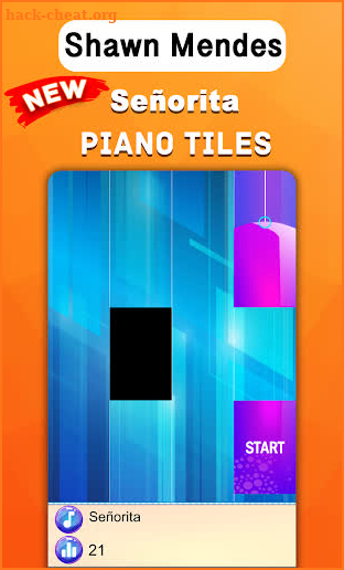 Shawn Mendes Senorita Fancy Piano Tiles screenshot